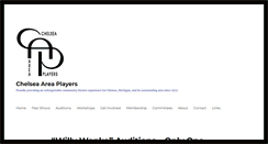 Desktop Screenshot of chelseaareaplayers.org